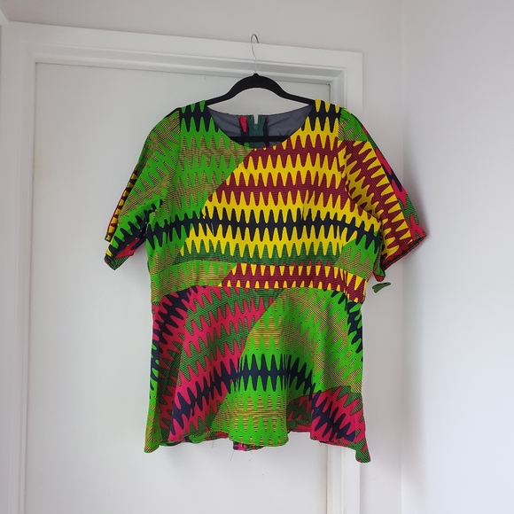 tailor made Tops - Professionally tailored African fashion peplum top